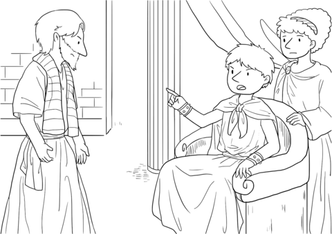 Acts 24 25 Paul And Felix Coloring Page